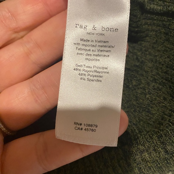 Rag and bone stretchy long sleeve medium - Picture 4 of 4